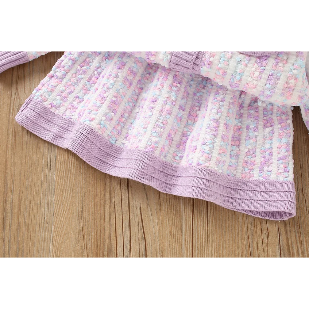 Strickset im Tweed Look "Chaneli"