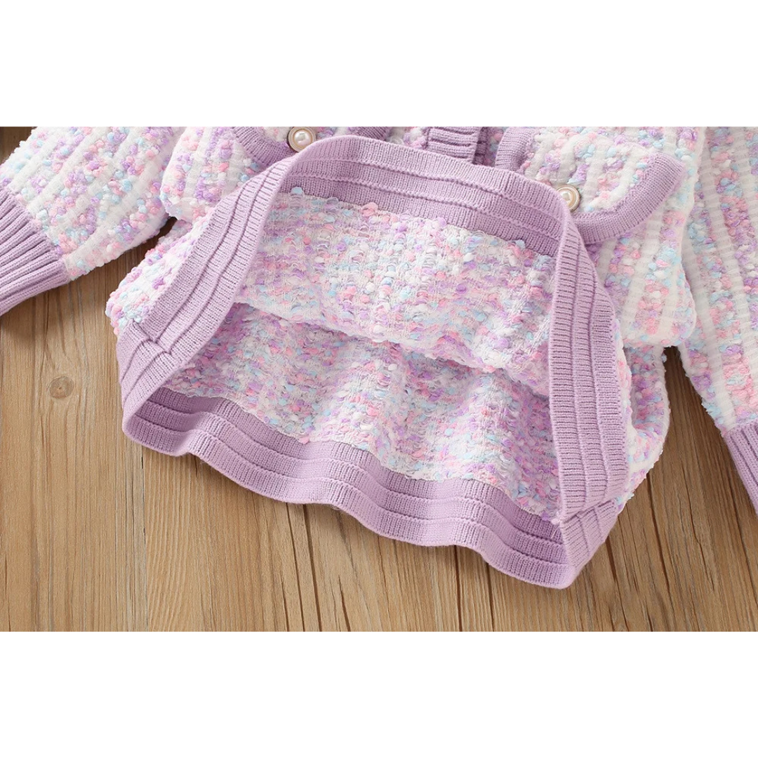 Strickset im Tweed Look "Chaneli"