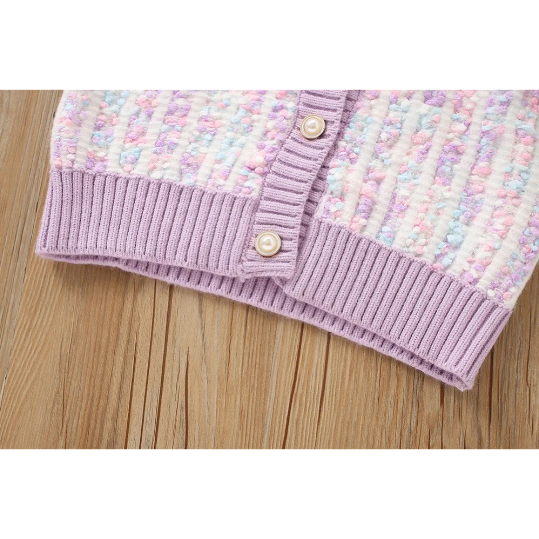 Strickset im Tweed Look "Chaneli"