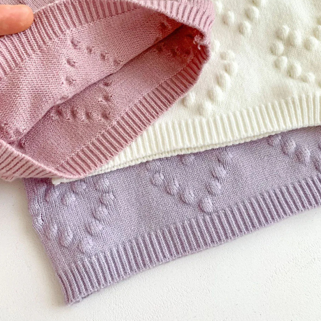 Strickset mit Herzen "Amore"