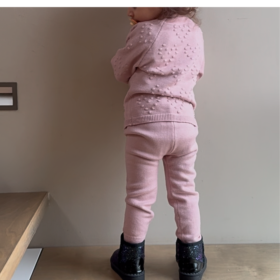 Strickset mit Herzen "Amore"