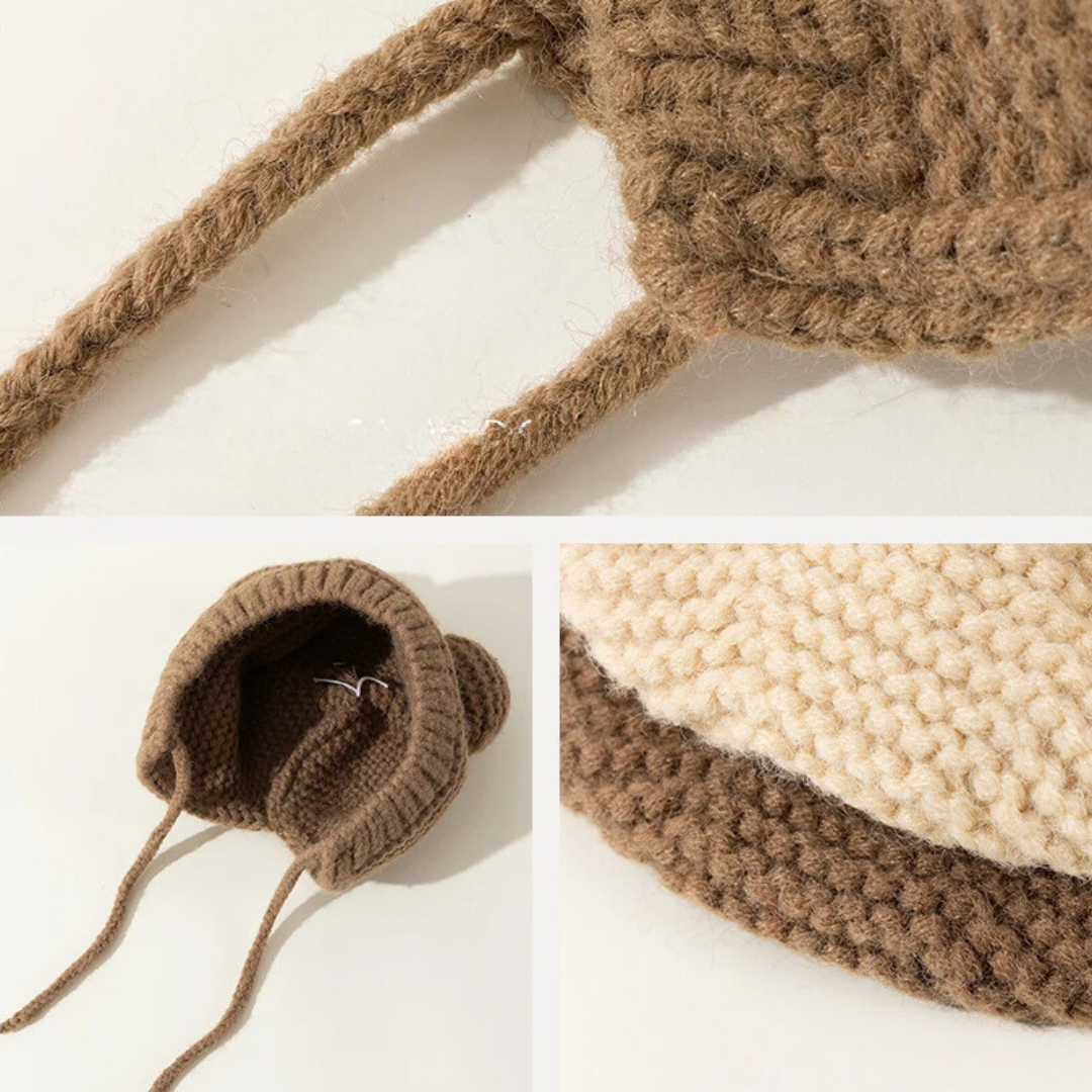 Gehäkelte Bärchemütze "Adore me"