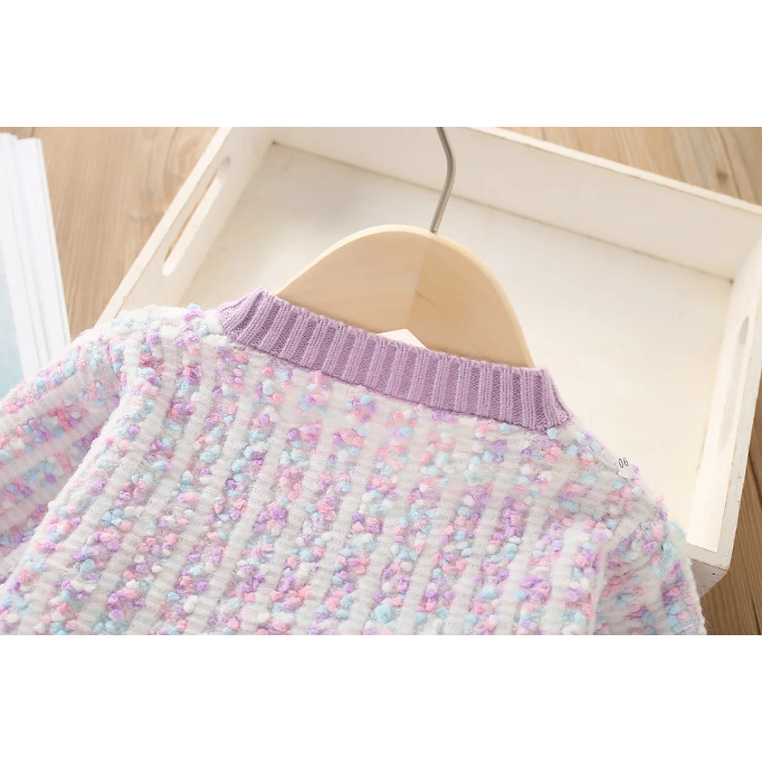 Strickset im Tweed Look "Chaneli"